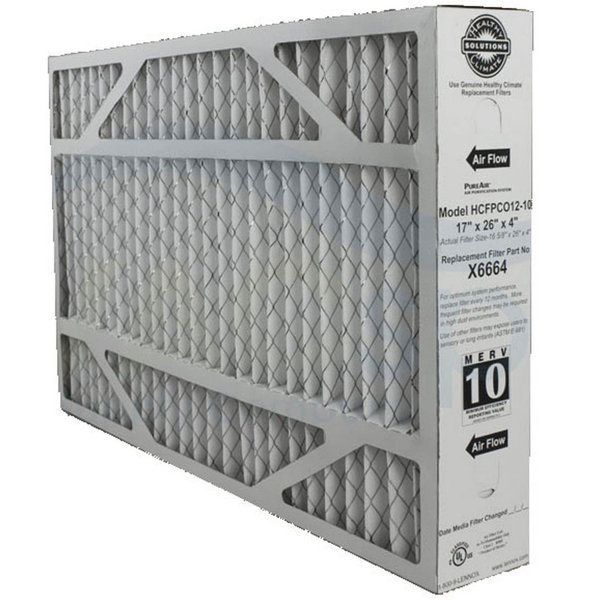 Lennox X6664 Pureair PCO12 Air Purifier 17X26x4 Inch MERV 10 Filter